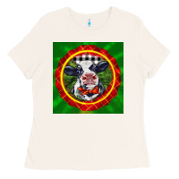 Bone christmas baby holstein face Ladies Tee - LillyAllenDesigns