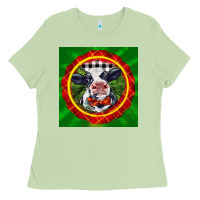 Matcha christmas baby holstein face Ladies Tee - LillyAllenDesigns