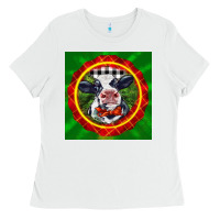 White christmas baby holstein face Ladies Tee - LillyAllenDesigns