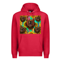 Cardinal bear tumbler Premium Hoodie - BarkalooDesign