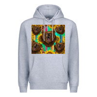 Heather Grey bear tumbler Premium Hoodie - BarkalooDesign