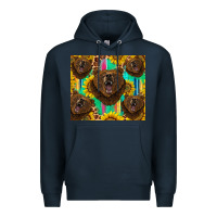 Navy bear tumbler Premium Hoodie - BarkalooDesign