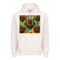 Pale Pink bear tumbler Premium Hoodie - BarkalooDesign