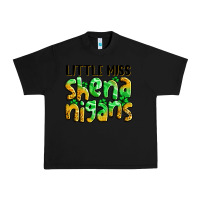 Black little miss shenanigans St. Patrick's Urban Heavy Tee - LillyAllenDesigns