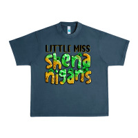 Midnight Navy little miss shenanigans St. Patrick's Urban Heavy Tee - LillyAllenDesigns