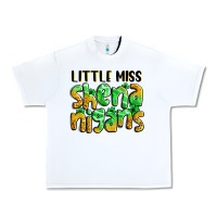 White little miss shenanigans St. Patrick's Urban Heavy Tee - LillyAllenDesigns