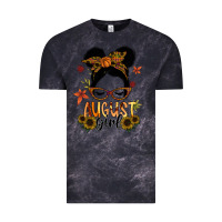 Cloud Black august girl Vintage Tee - SublimationCraftShop