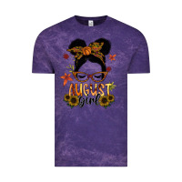 Cloud Purple august girl Vintage Tee - SublimationCraftShop