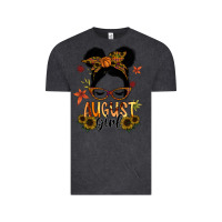 Vintage Black august girl Vintage Tee - SublimationCraftShop