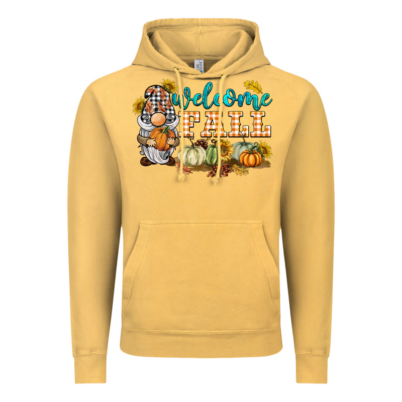 Welcome Fall Gnome Vintage Hoodie by BarkalooDesign | Teevron