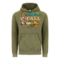 Vintage Olive welcome fall gnome Vintage Hoodie - BarkalooDesign