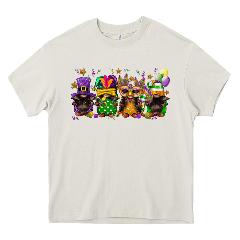 Mardi Gras Afro Gnomies Heavy Core Tee by FaDigitalArtStudio | Teevron