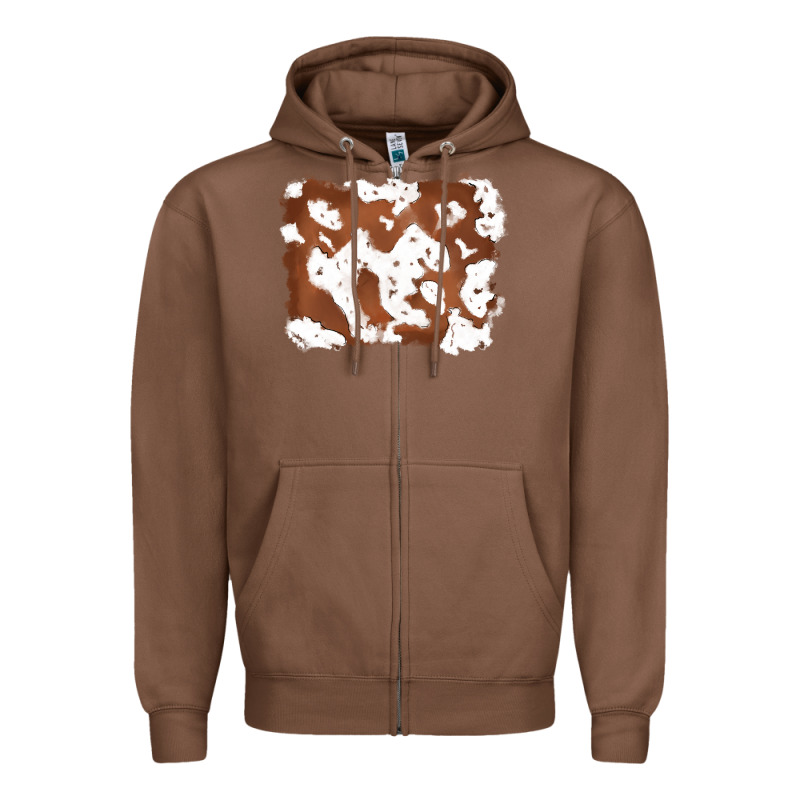 Cowhide Zipper Hoodie by RanaPortraitStore | Teevron