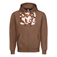 Chestnut cowhide Zipper Hoodie - RanaPortraitStore