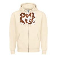 Sandshell cowhide Zipper Hoodie - RanaPortraitStore