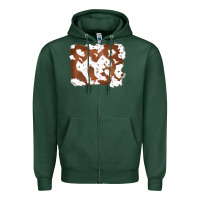 Sports Green cowhide Zipper Hoodie - RanaPortraitStore