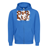 True Royal cowhide Zipper Hoodie - RanaPortraitStore