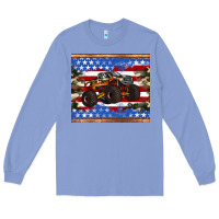 Colony Blue monster truck american flag tumbler Long Sleeve Tee - Artiststas