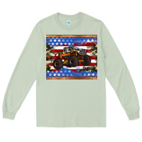 Matcha monster truck american flag tumbler Long Sleeve Tee - Artiststas