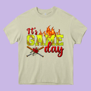 It's Game Day Softball Heavy Core Tee Designed By Bundleandbundleshop