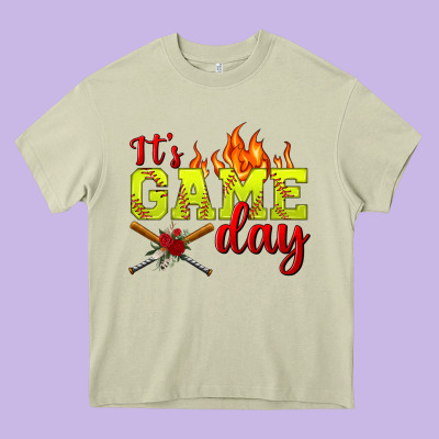 It's Game Day Softball Heavy Core Tee Designed By Bundleandbundleshop