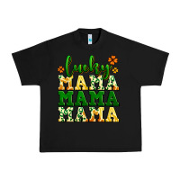 Black lucky mama mama mama  St. Patrick's Urban Heavy Tee - LillyAllenDesigns