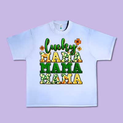 Lucky Mama Mama Mama  St. Patrick's Urban Heavy Tee Designed By Lillyallendesigns