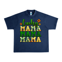 Navy lucky mama mama mama  St. Patrick's Urban Heavy Tee - LillyAllenDesigns