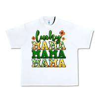 White lucky mama mama mama  St. Patrick's Urban Heavy Tee - LillyAllenDesigns