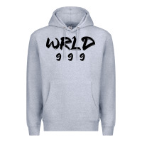 Heather Grey wrld singer 999 black Premium Hoodie - baoMotion