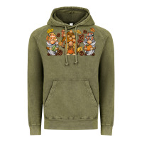 Vintage Olive fall gnomies Vintage Hoodie - BarkalooDesign