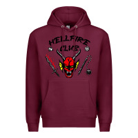 Burgundy hellfire club strangerthings Premium Hoodie - baoMotion