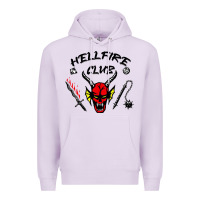 Lilac hellfire club strangerthings Premium Hoodie - baoMotion