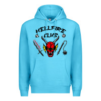 Ocean Blue hellfire club strangerthings Premium Hoodie - baoMotion