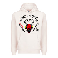 Pale Pink hellfire club strangerthings Premium Hoodie - baoMotion