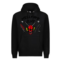 Black hellfire club strangerthings Premium Hoodie - baoMotion