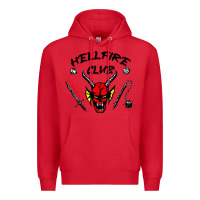 Red hellfire club strangerthings Premium Hoodie - baoMotion
