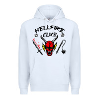 White hellfire club strangerthings Premium Hoodie - baoMotion