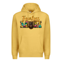 Antique Gold fearless mom bear Premium Hoodie - BarkalooDesign