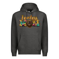 Charcoal Heather fearless mom bear Premium Hoodie - BarkalooDesign
