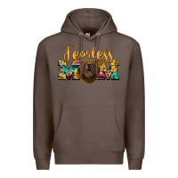 Coffee fearless mom bear Premium Hoodie - BarkalooDesign