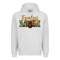 Dove Grey fearless mom bear Premium Hoodie - BarkalooDesign