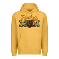 Mustard fearless mom bear Premium Hoodie - BarkalooDesign
