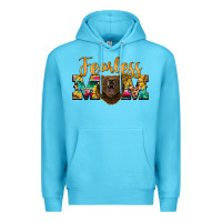 Ocean Blue fearless mom bear Premium Hoodie - BarkalooDesign