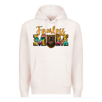 Pale Pink fearless mom bear Premium Hoodie - BarkalooDesign