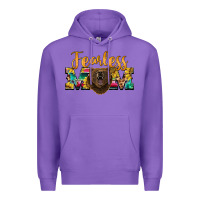 Purple fearless mom bear Premium Hoodie - BarkalooDesign