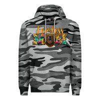 Slate Camo fearless mom bear Premium Hoodie - BarkalooDesign