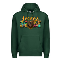 Sports Green fearless mom bear Premium Hoodie - BarkalooDesign