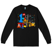 Black forklift birthday one Long Sleeve Tee - Artiststas