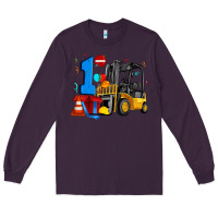 Plum forklift birthday one Long Sleeve Tee - Artiststas